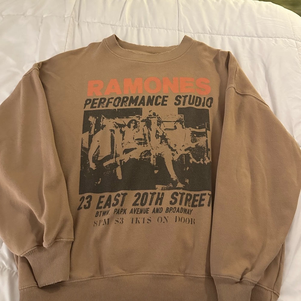Ramones Graphic Brown Sweater